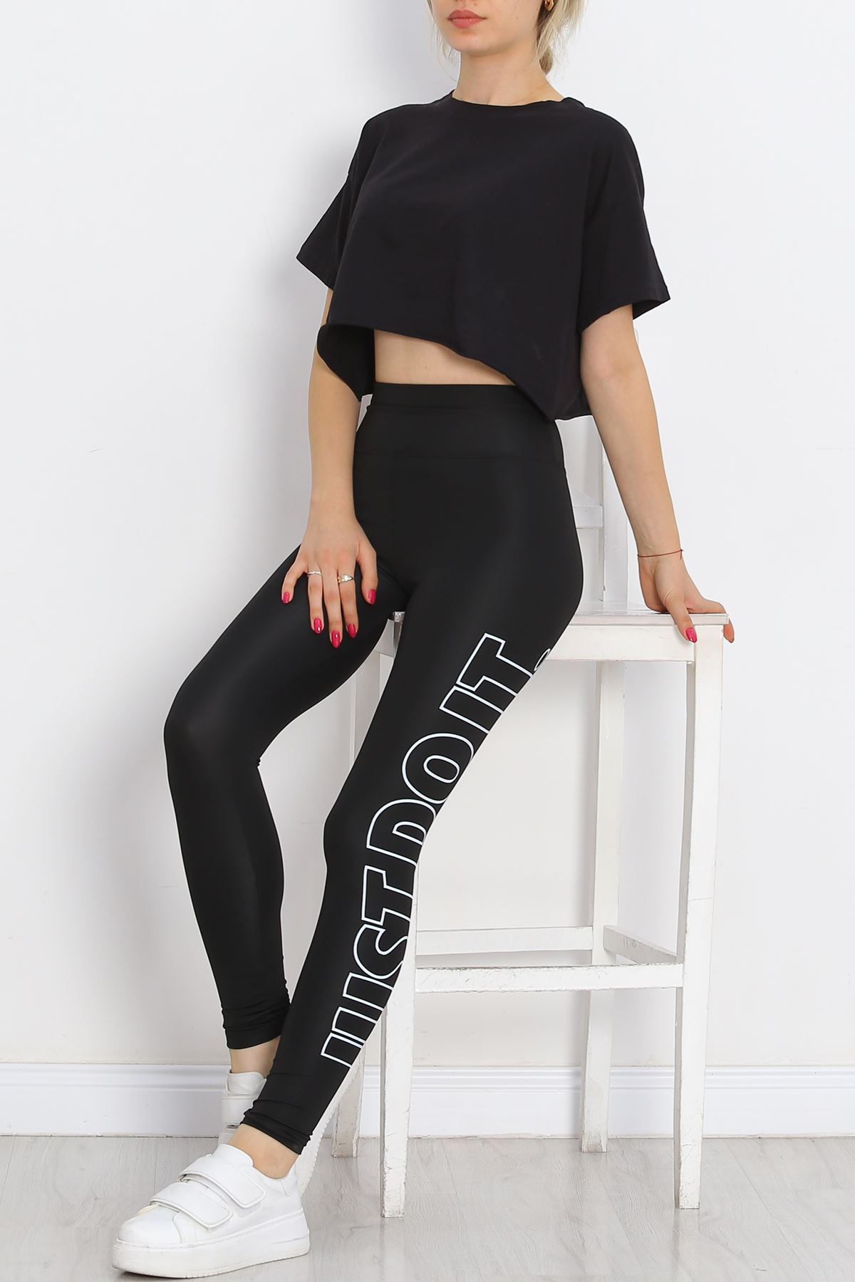 Printed Diving Leggings Black