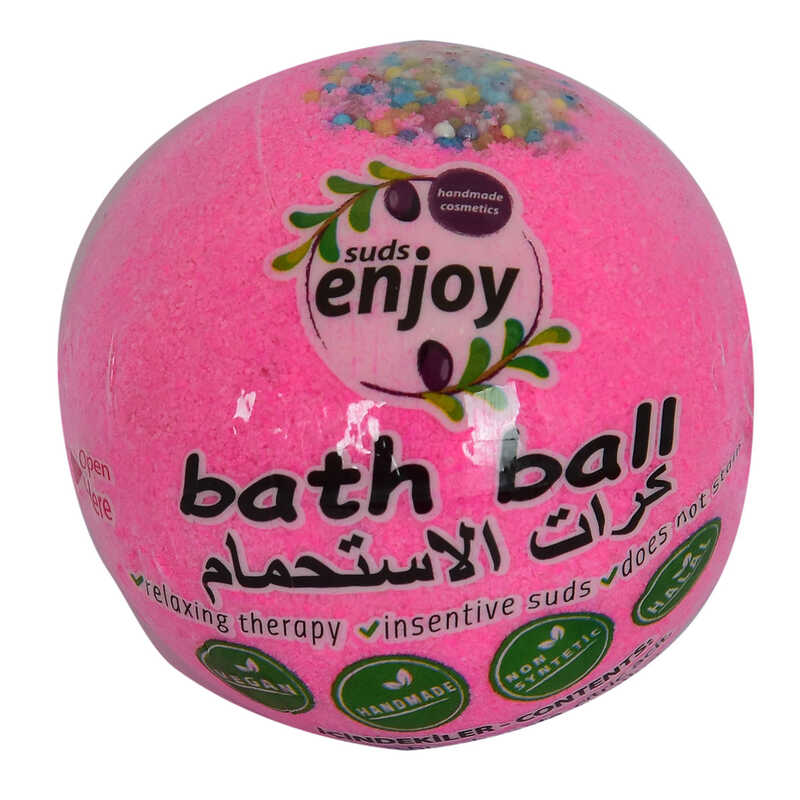 Pink Dreams Handmade Bath Tub Ball Soap Pink 90-120 Gr