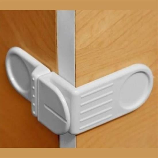 Baby Child Safety Self Adhesive Screwless Corner Cover Lock For Drawer And Cabinet