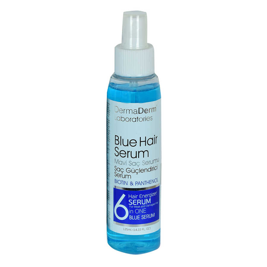 Blue Hair Serum Hair Strengthening Serum (Biotin Panthenol Vitamin E-Keratin) 125 ML