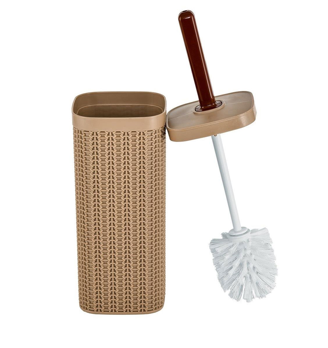 Rattan Wc Toilet Seat Cleaning Brush - Anthracite