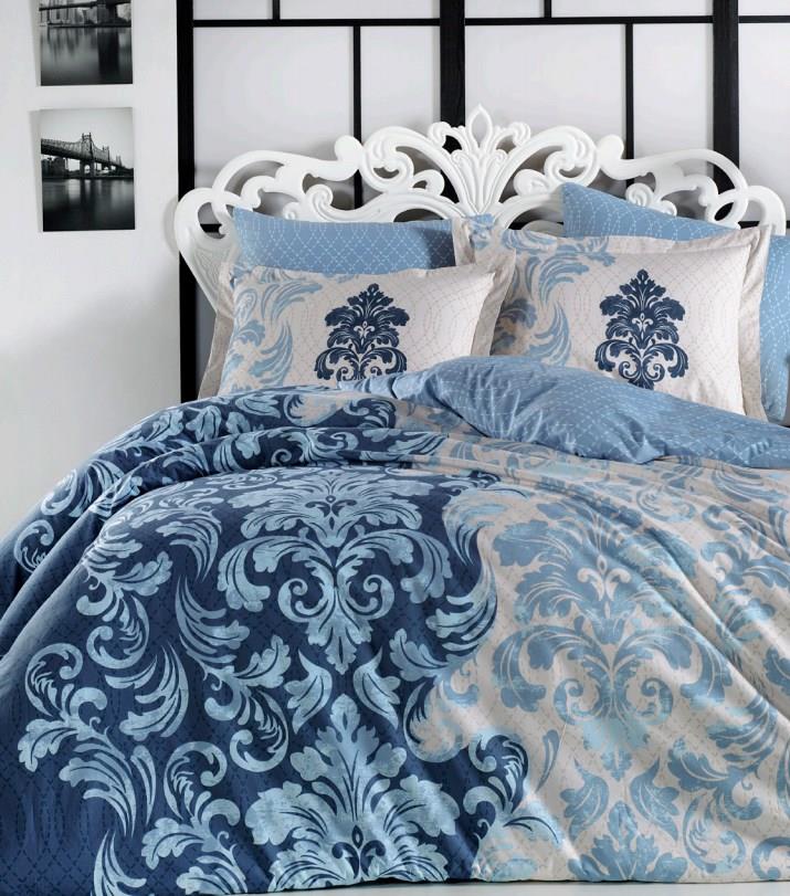 Double Poplin Duvet Cover Mirella Royal