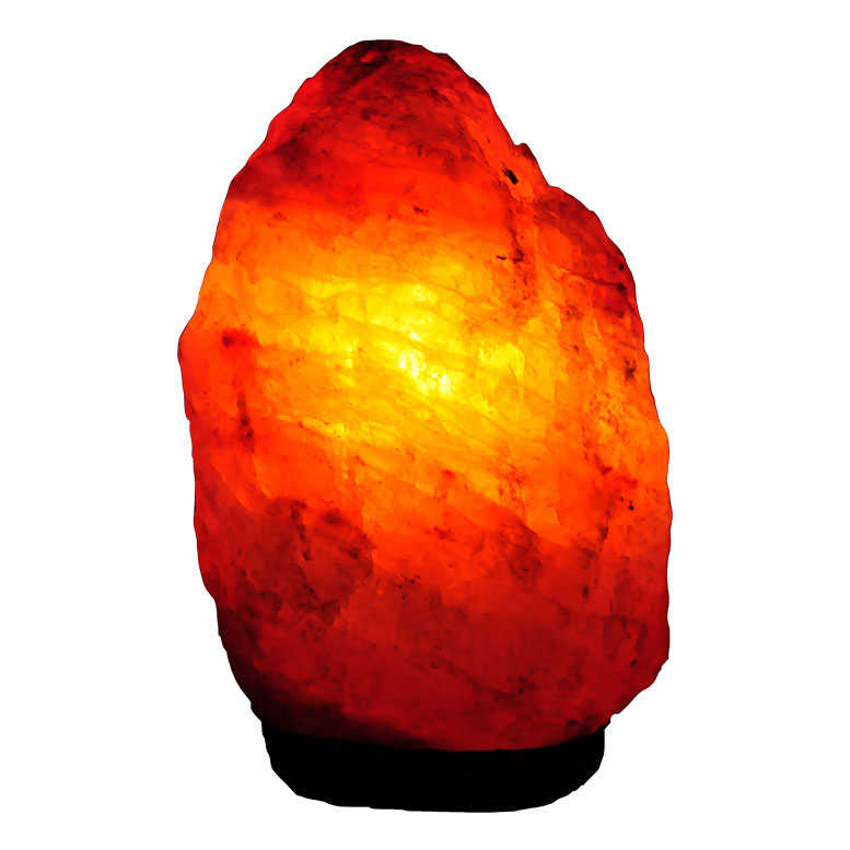 Natural Himalayan Rock Salt Lamp Wired Bulb Pink 1-2 Kg