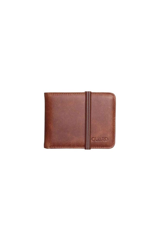 Rubberized Sport Genuine Leather Antique Tan Wallet