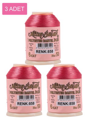 3 Pieces Altinbasak Oya and Lace Floss 20 gr - Turk - No: 858