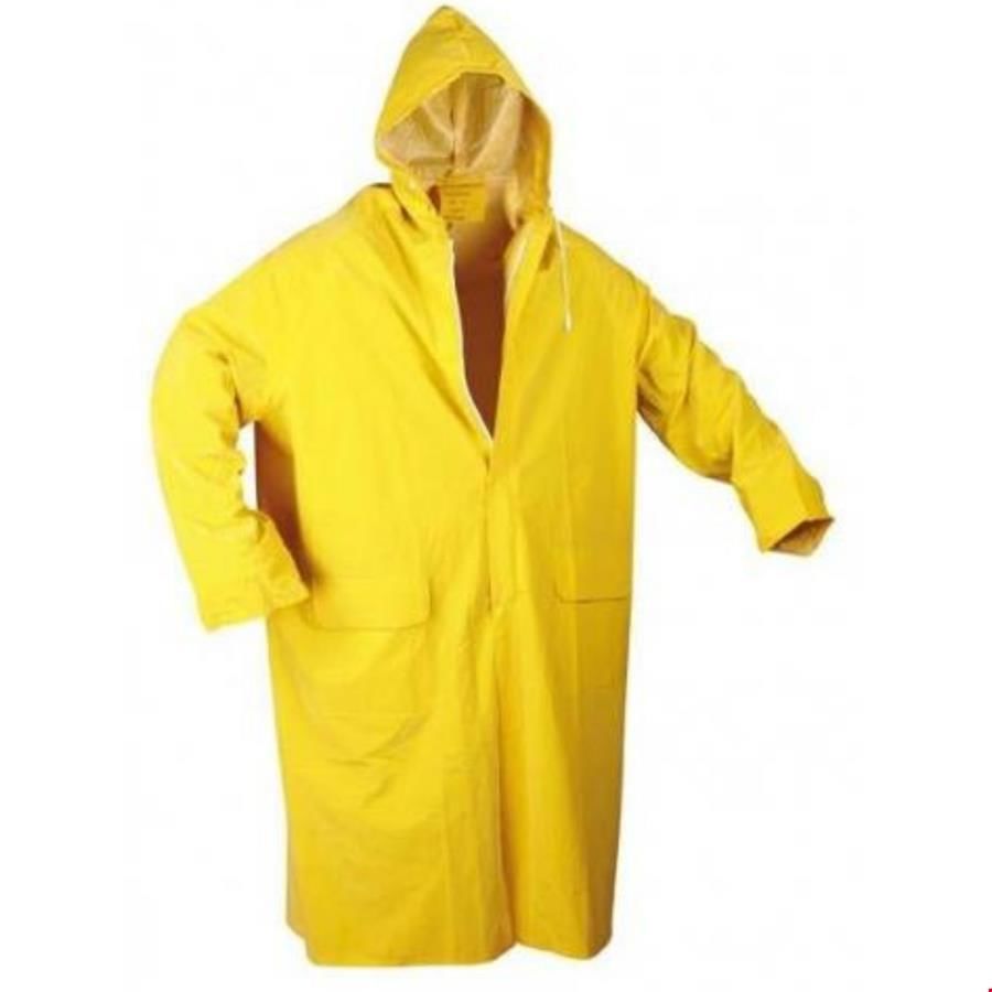 Yellow Raincoat XL Size with Zipper