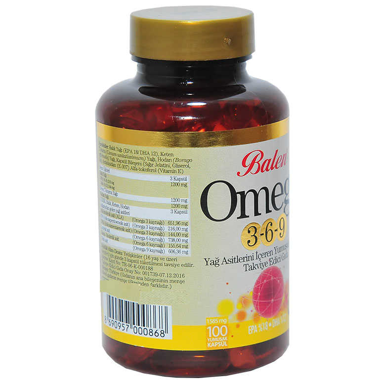 Omega 3-6-9 1585 Mg x 100 Soft Capsules