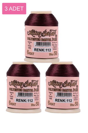 3 Pieces Altinbasak Oya and Lace Floss 20 gr - Turk - No: 112