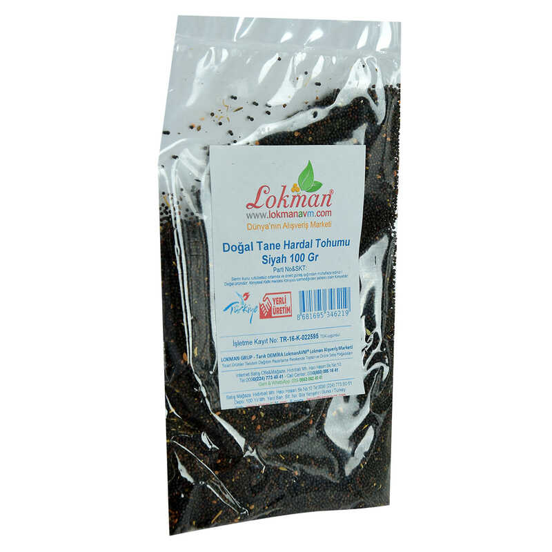 Mustard Seed Grain Natural Black 100 Gr Package