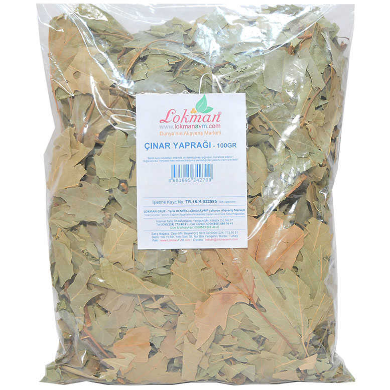 Sycamore Leaf 100 Gr Package