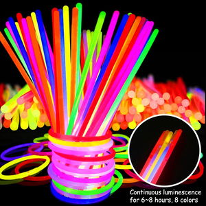 Glow In The Dark Phosphorescent Glow Stick Bracelet 50 Pcs