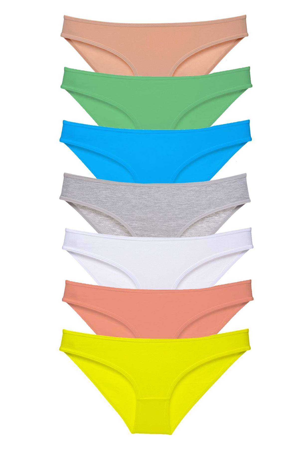 7pcs Super Eco Set Lycra Women Slip Panties Multicolor