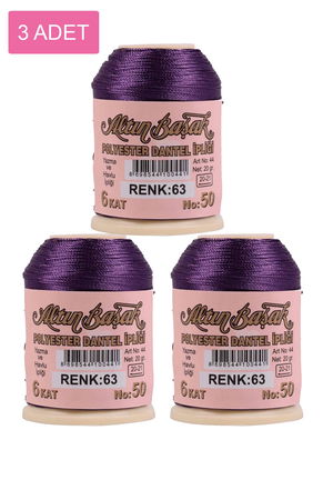 3 Pieces Altinbasak Oya and Lace Floss 20 gr - Turk - No: 063