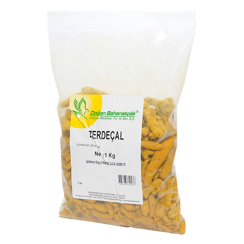 Turmeric Root Natural Grain 1000 Gr Package