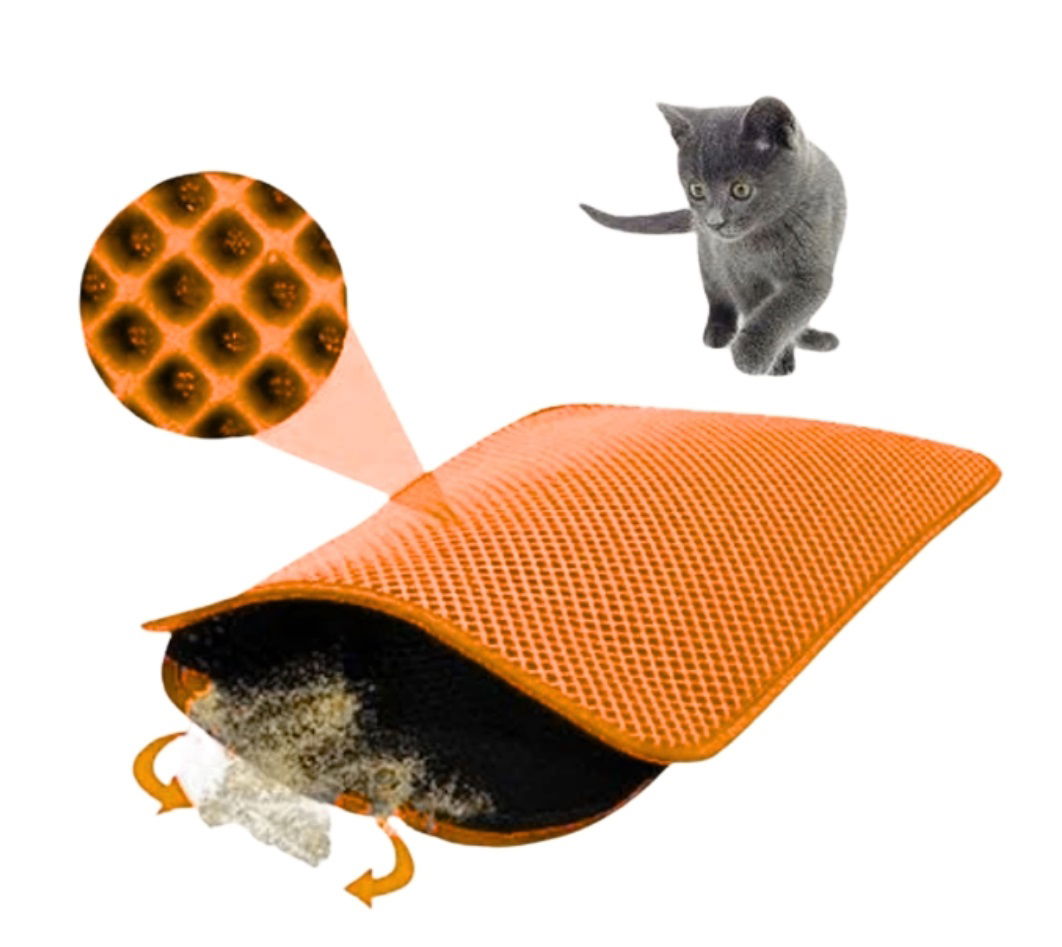 Sieve Cat Toilet Mat - Orange