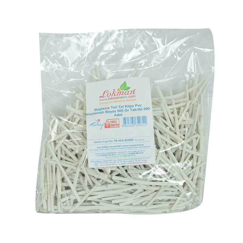 Binding Wire Wire Clips Pvc Coated White 500 Gr Approximately 500 Pieces 1 Package