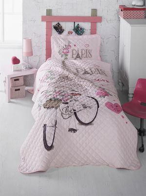 Paris Love Single Bedspread