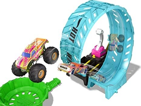 Monster Trucks Glow-in-the-Dark Circle Race Set