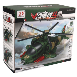 Ground Hovering Swing and Turn Combat Helicopter 30 Cm