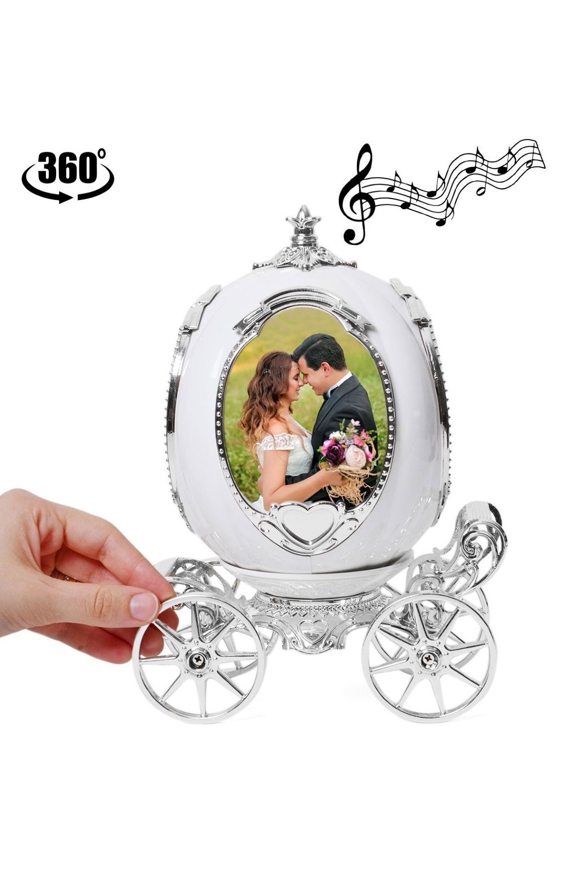 Musical Wind-up Phaeton Frame