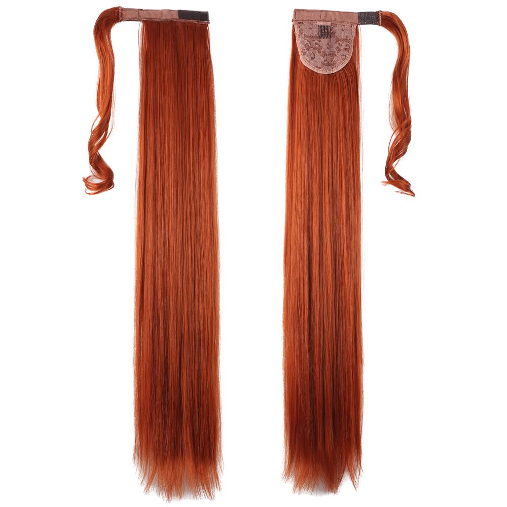 Tie Straight Ponytail / Copper