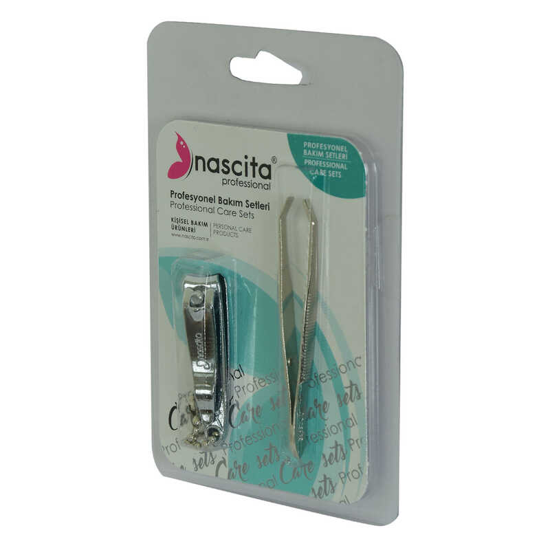 Tweezers Nail Clippers 2 Li Professional Grooming Set