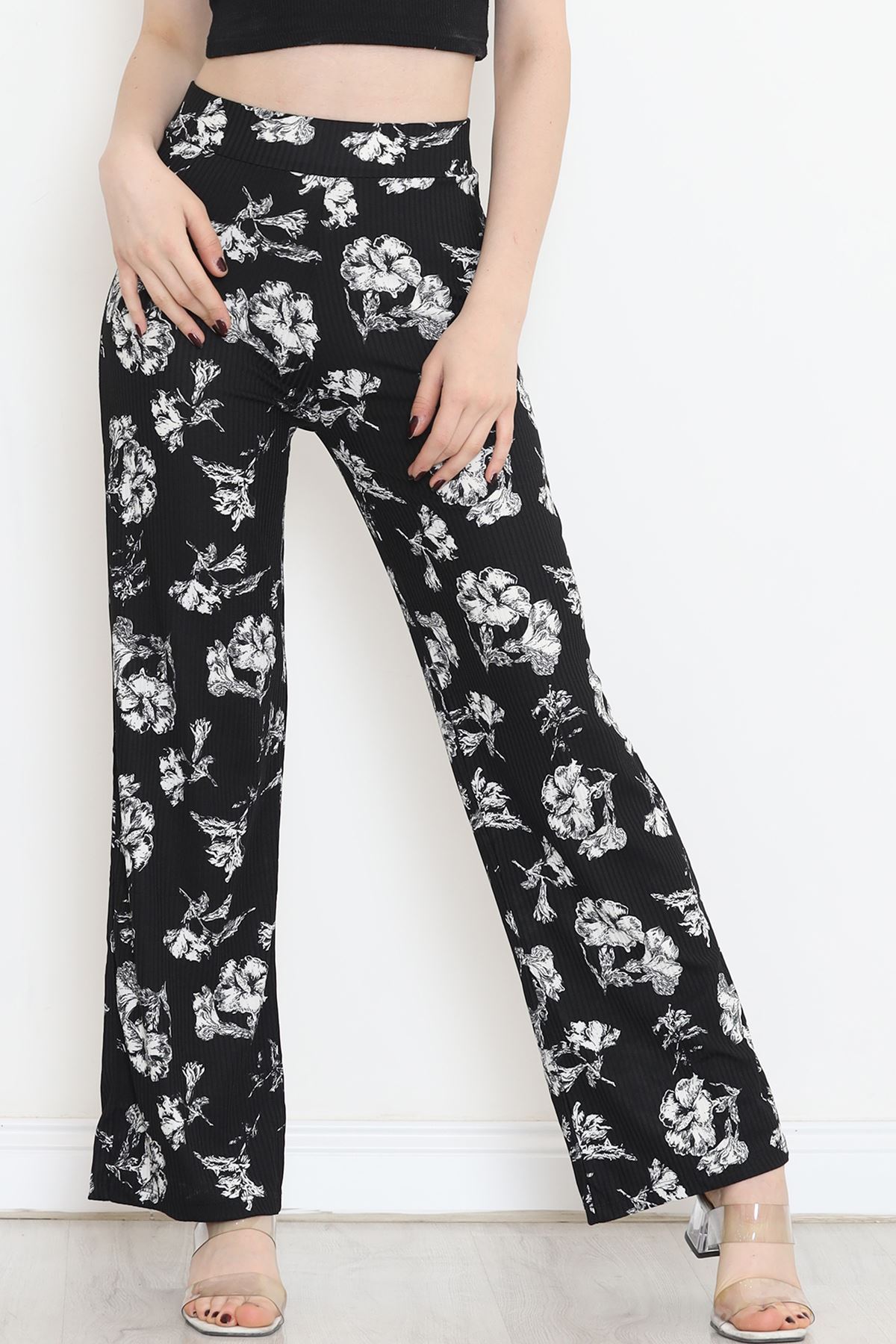 Camisole Pants Black Floral