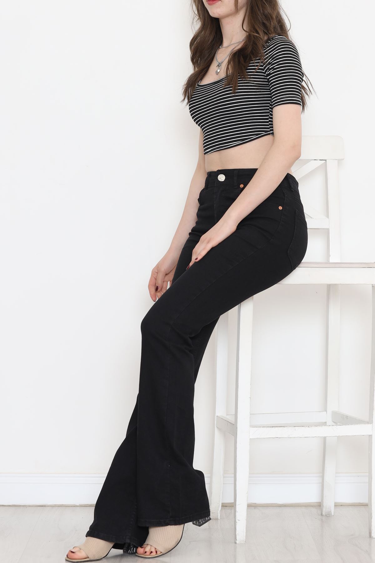 Flared Jeans Black