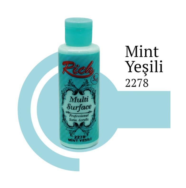 Rich Multi Surface 2278 Mint Green Acrylic Paint 120 cc