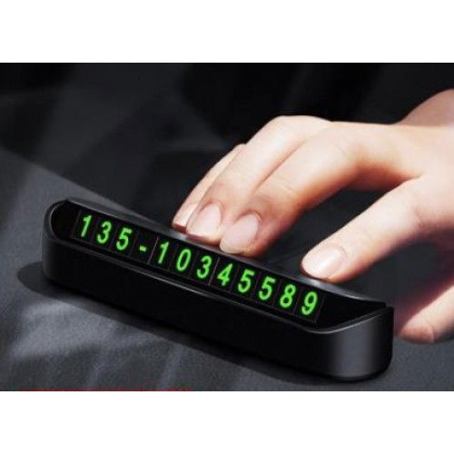 Car Torpedo Top Retractable Phone Number Holder