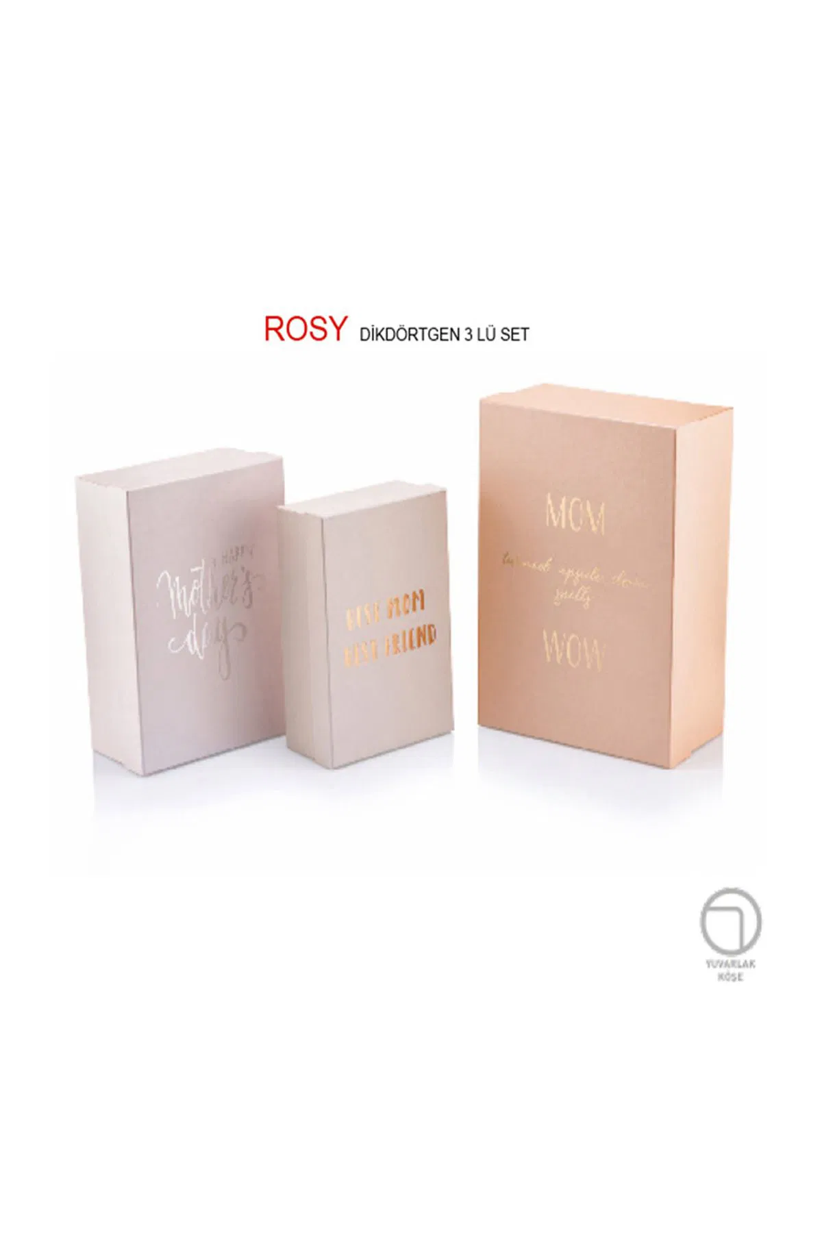 Gıpta Rosy Rectangle 3-Piece Gift Box Set 4-Bx20610-2161