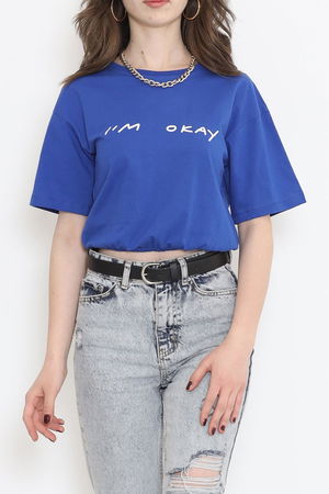 Elastic Waist Crop T-Shirt Saks