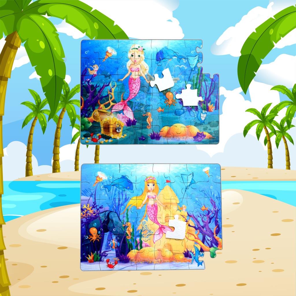 Mermaid 5+ Felt Jigsaw Puzzle - 5 Years Puzzle