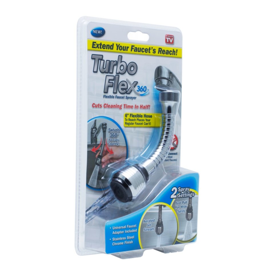 Turbo Flex 2-Stage Plastic Flexible Faucet Head