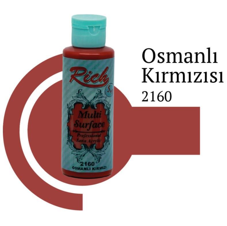 Rich Multi Surface 2160 Ottoman Red Acrylic Paint 120 cc