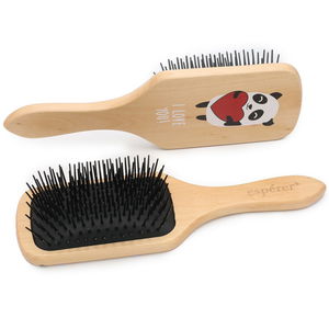 Wooden, Bunless and Printed Special Hair Detangling Brush / JT8586/08