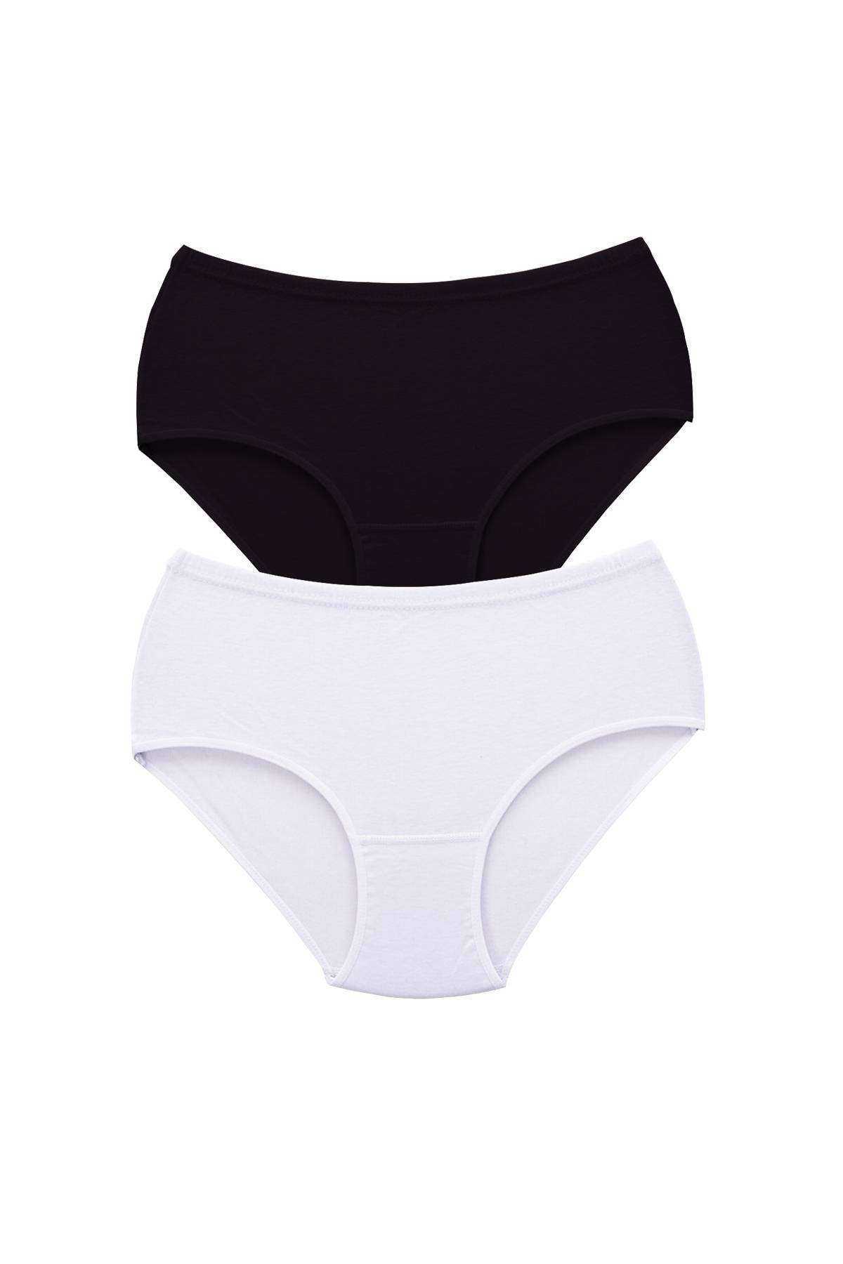 2Pcs Women High Waist Bato Thick Rubber Panties S4