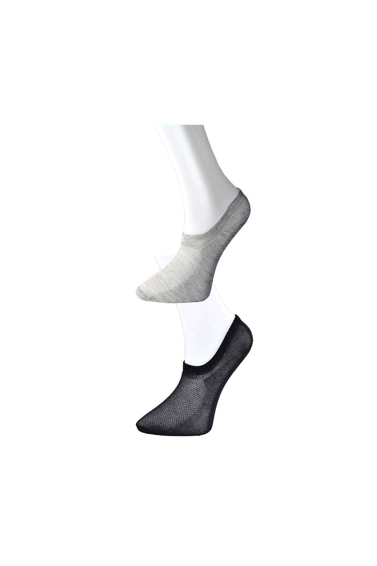 Black and Gray Women's Invisible Socks 3 pairs