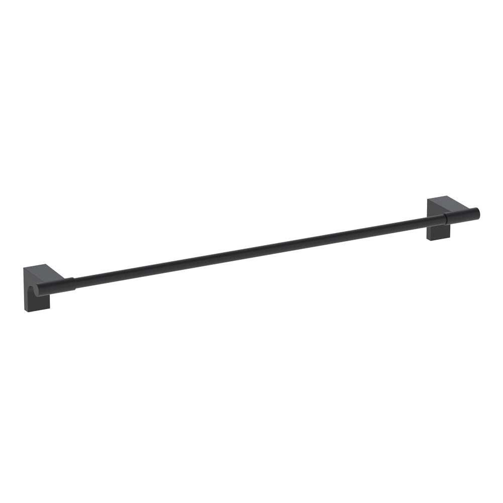 Duxxa F1 1735S Black Long Towel Rail Round Spout