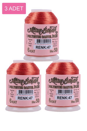 3 Pieces Altinbasak Oya and Lace Floss 20 gr - Turk - No: 047