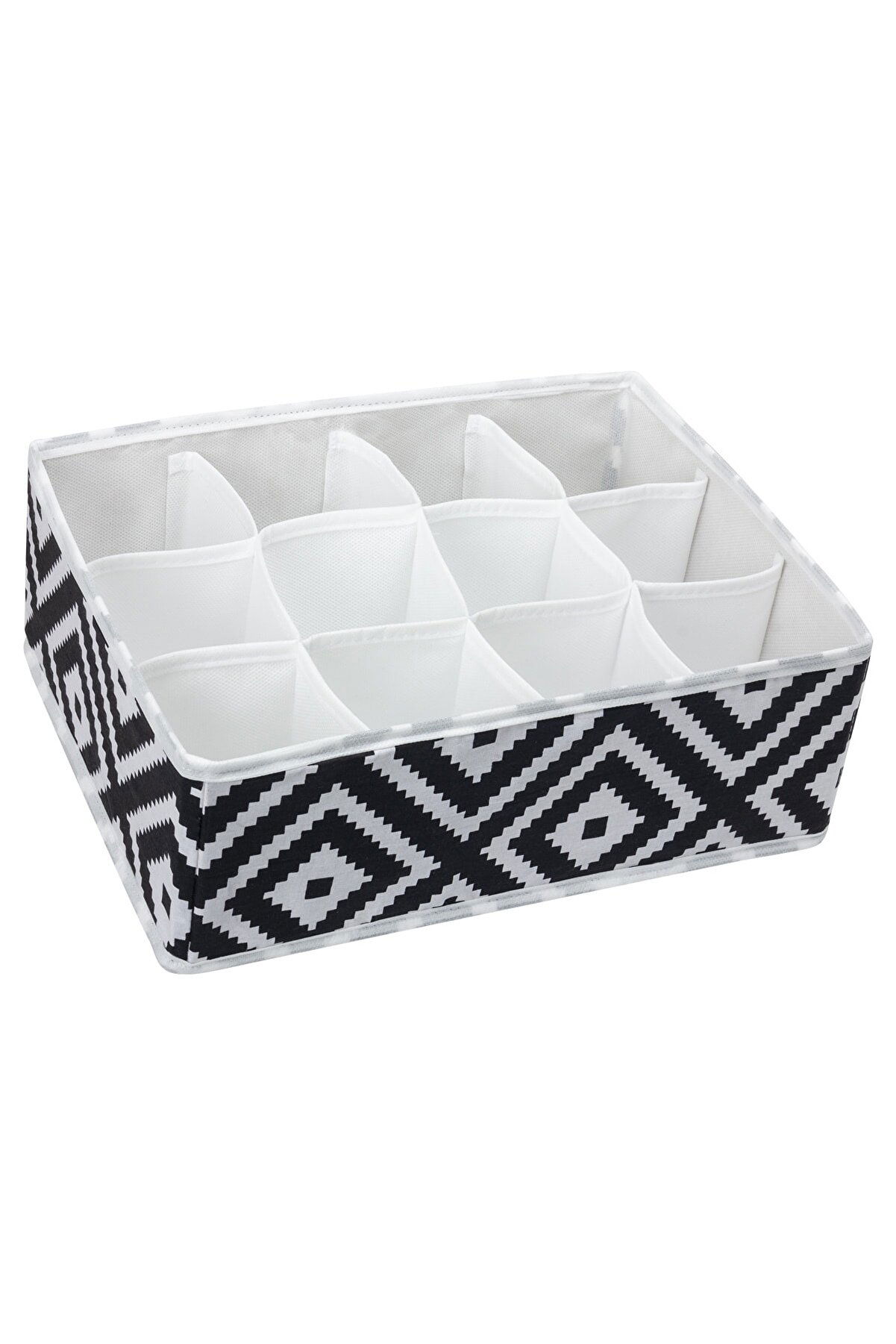 12 Compartment Mosaic Pattern Drawer Organizer Organizer with Practical Compartments