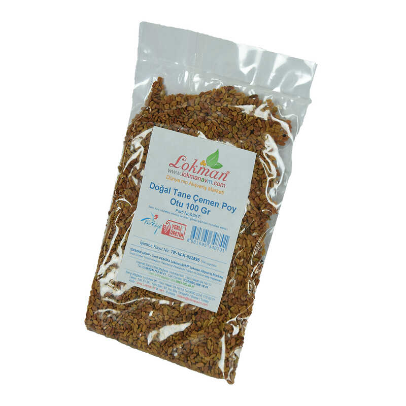 Fenugreek Poy Grass Grain Natural 100 Gr Package