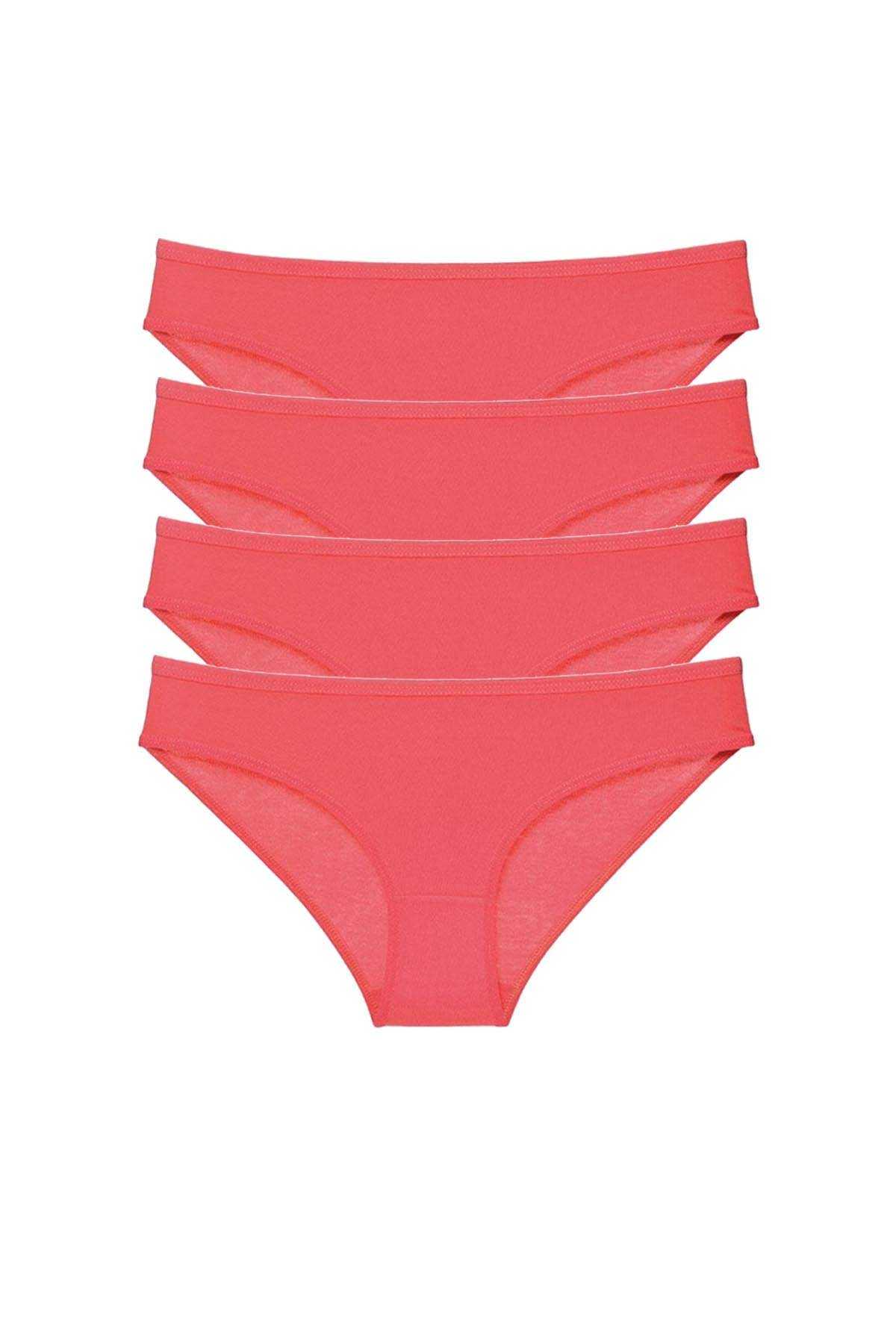 4pcs Super Eco Set Lycra Women Slip Panties Fuchsia