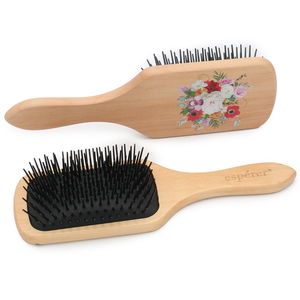 Wooden, Bunless and Printed Special Hair Detangling Brush / JT8586/02