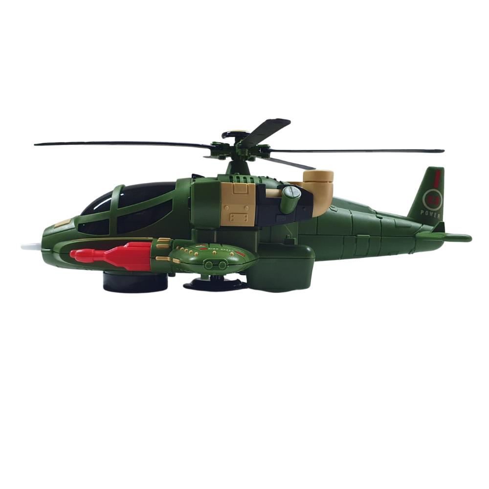 Ground Hovering Swing and Turn Combat Helicopter 30 Cm