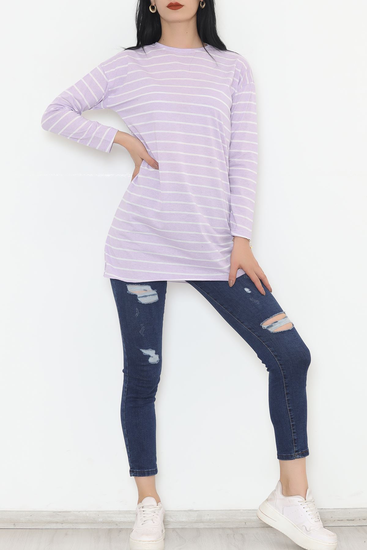 Striped Tunic Lilac