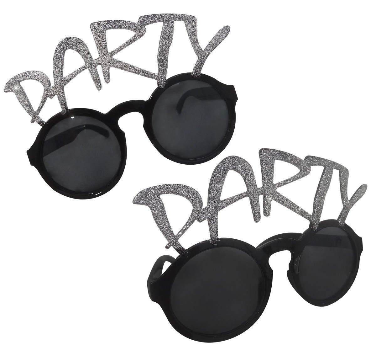 Silvery Silvery Party Glasses Show 15x7 cm