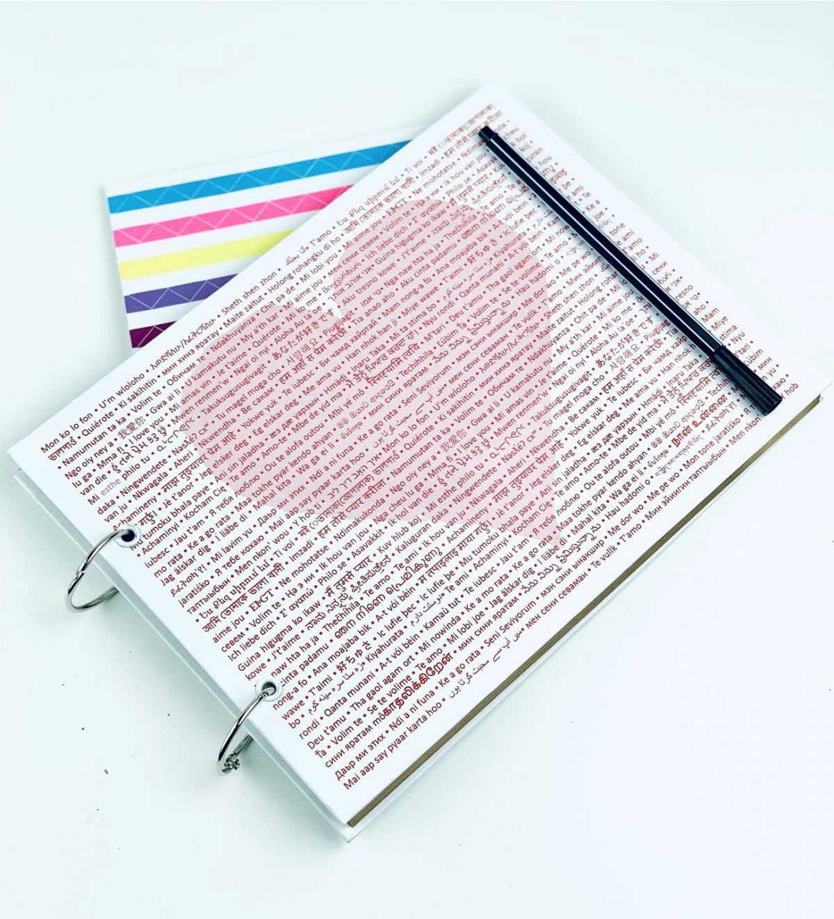 Photo Album DIY Custom Design I Love You in a Hundred Languages