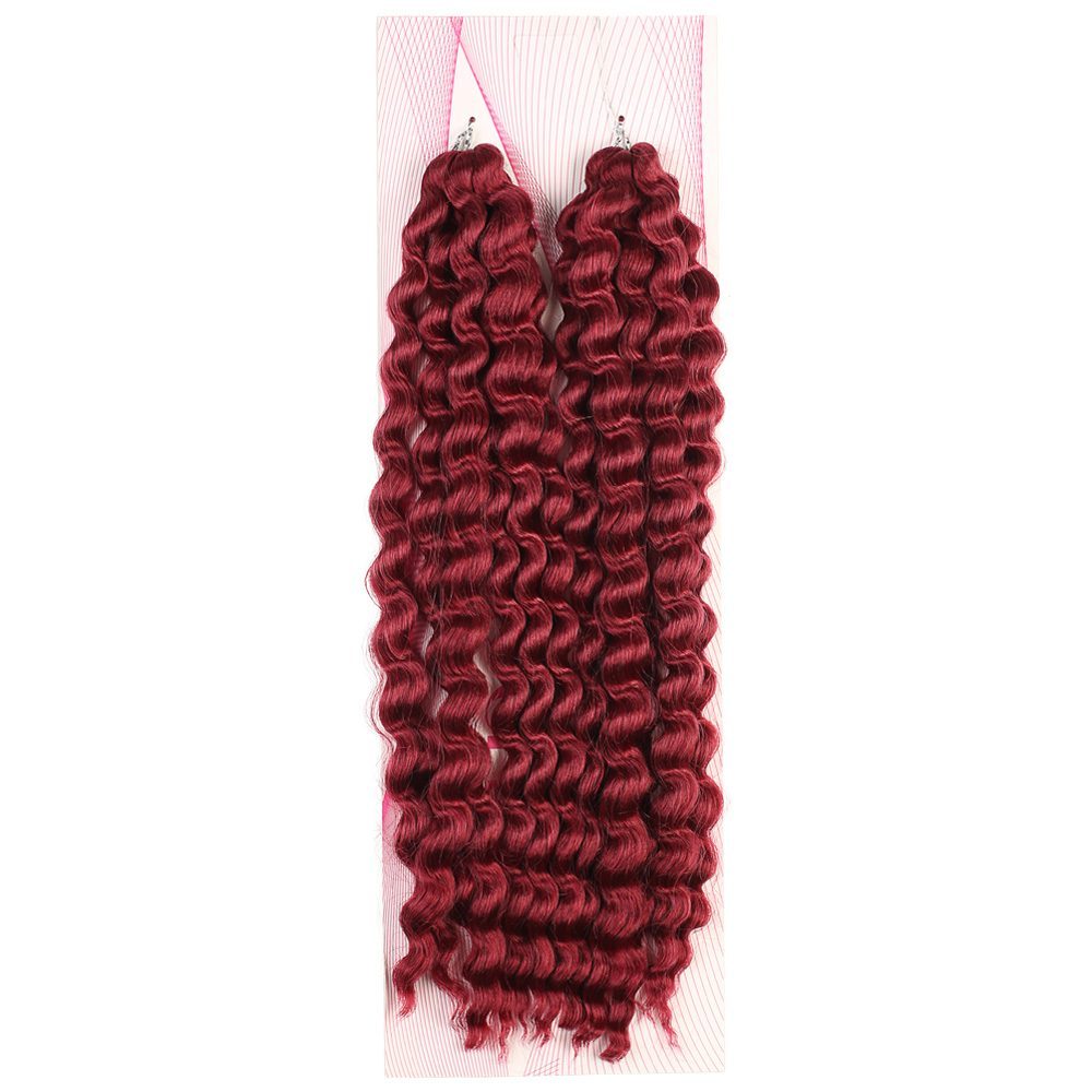 Nice Bulk Afro Water Wavy Look Hair / Red