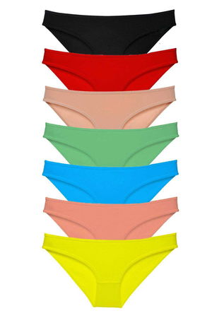 7pcs Super Eco Set Lycra Women Slip Panties Multicolor